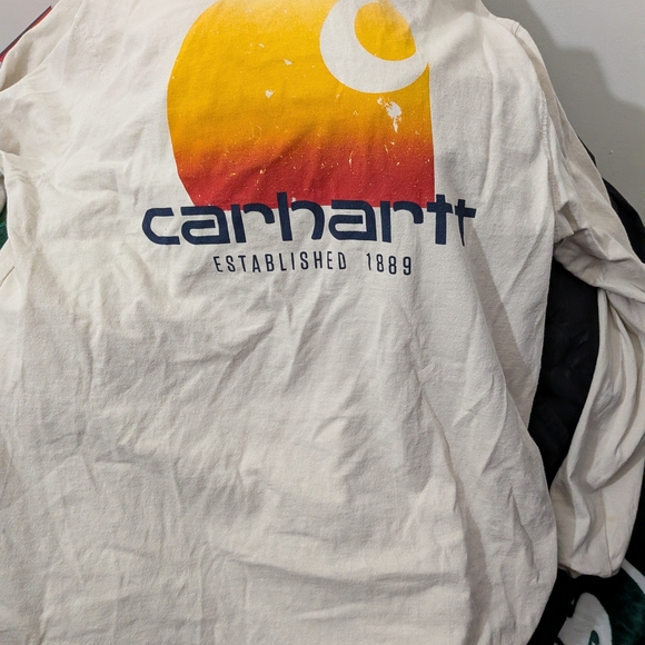 Carhartt Other - Carhartt Cream Long Sleeve with Sunset Graphic Medium